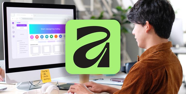 OnPress in Canva Affinity Publisher