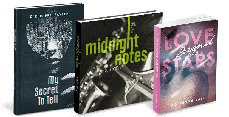 fiction novels with hardcovers and paperback printed by OnPress