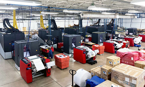 onpress facility with new xeikon presses
