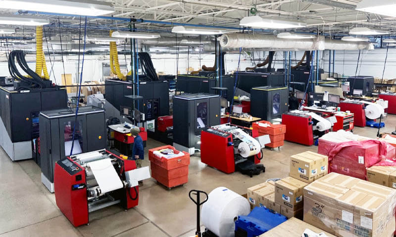 onpress facility with new xeikon presses